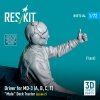 RESKIT RSF72-0084 Driver for MD-3 (A, B, C, T) Mule Deck Tractor (scene 2) (1 pcs) (3D Printed) 1/72